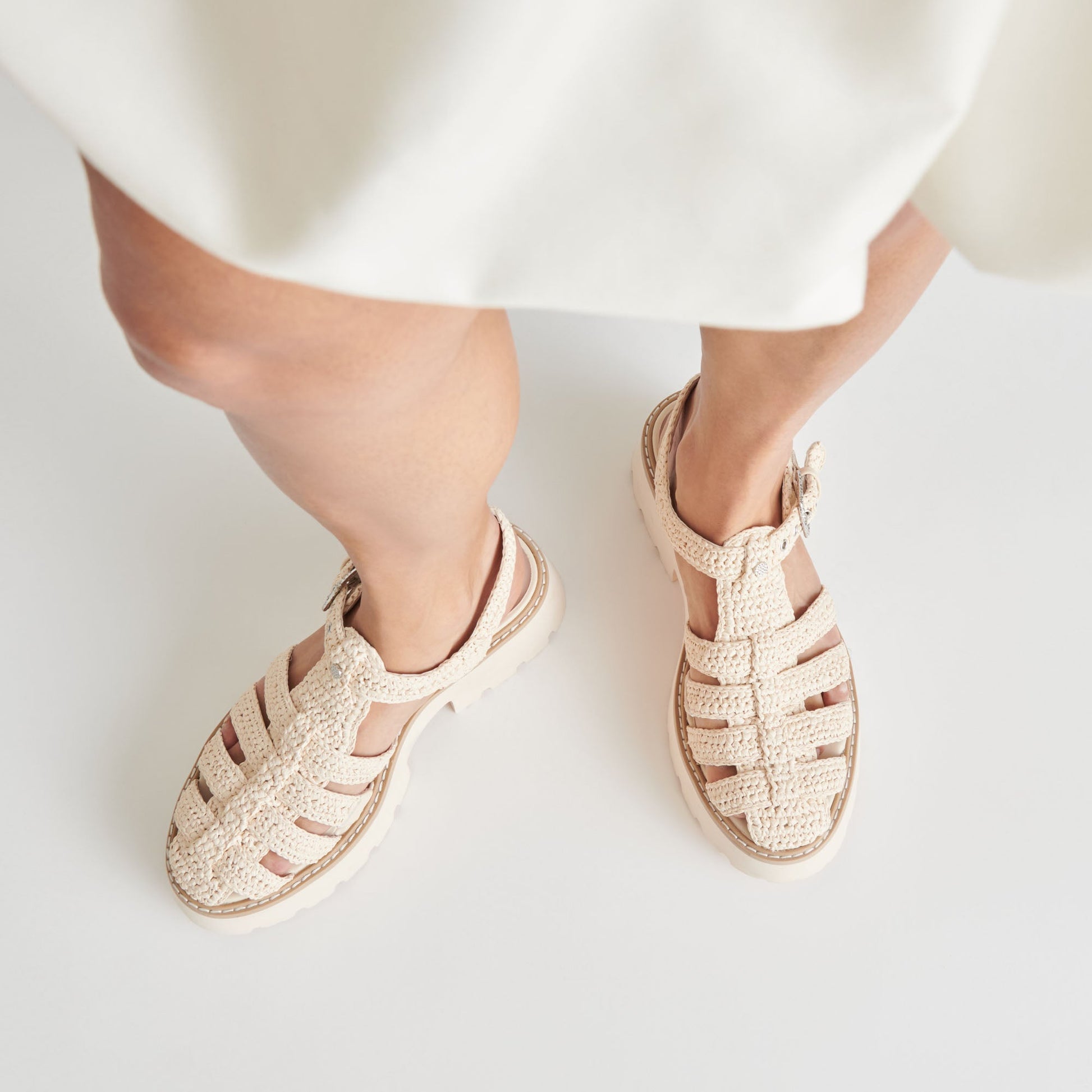 LASLY SANDALS OATMEAL KNIT Dolce Vita