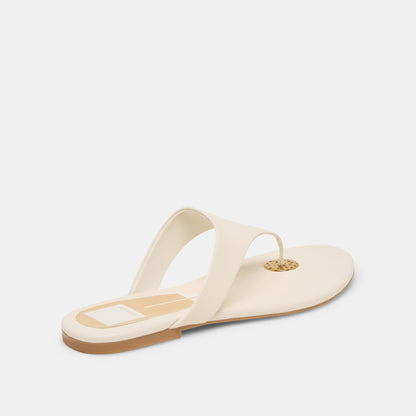 KITTLE SANDALS OFF WHITE LEATHER Dolce Vita