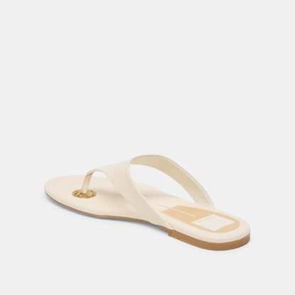 KITTLE SANDALS OFF WHITE LEATHER Dolce Vita