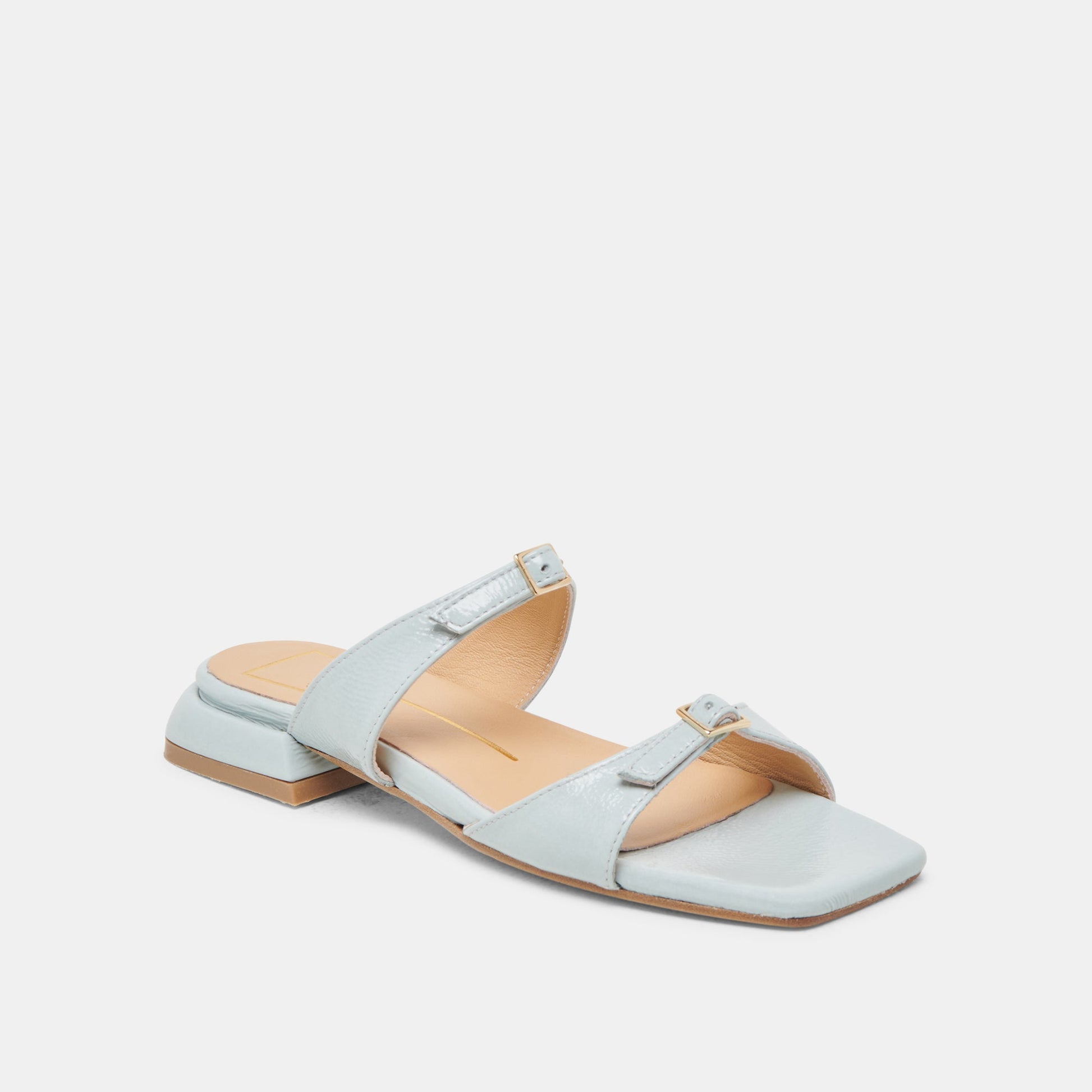 LAVERN SANDALS ICE BLUE CRINKLE PATENT Dolce Vita