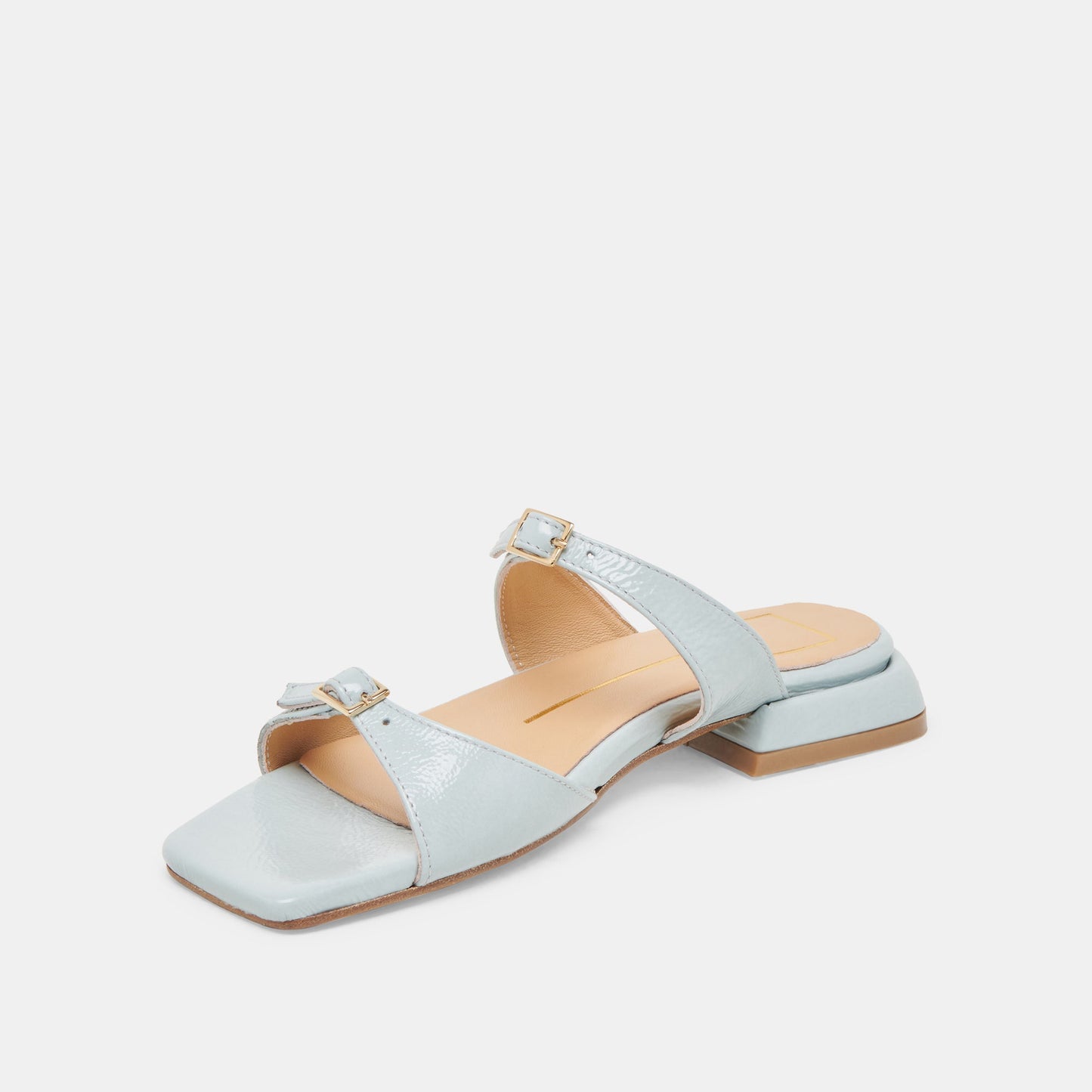 LAVERN SANDALS ICE BLUE CRINKLE PATENT Dolce Vita