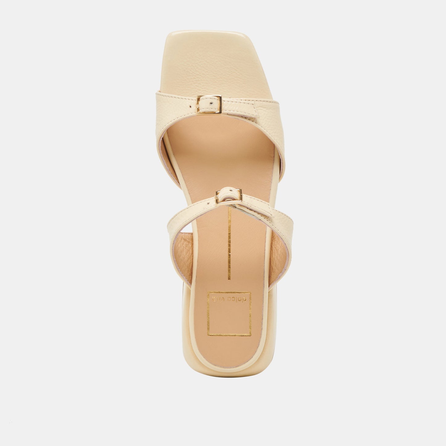 LAVERN SANDALS LIGHT YELLOW CRINKLE PATENT Dolce Vita