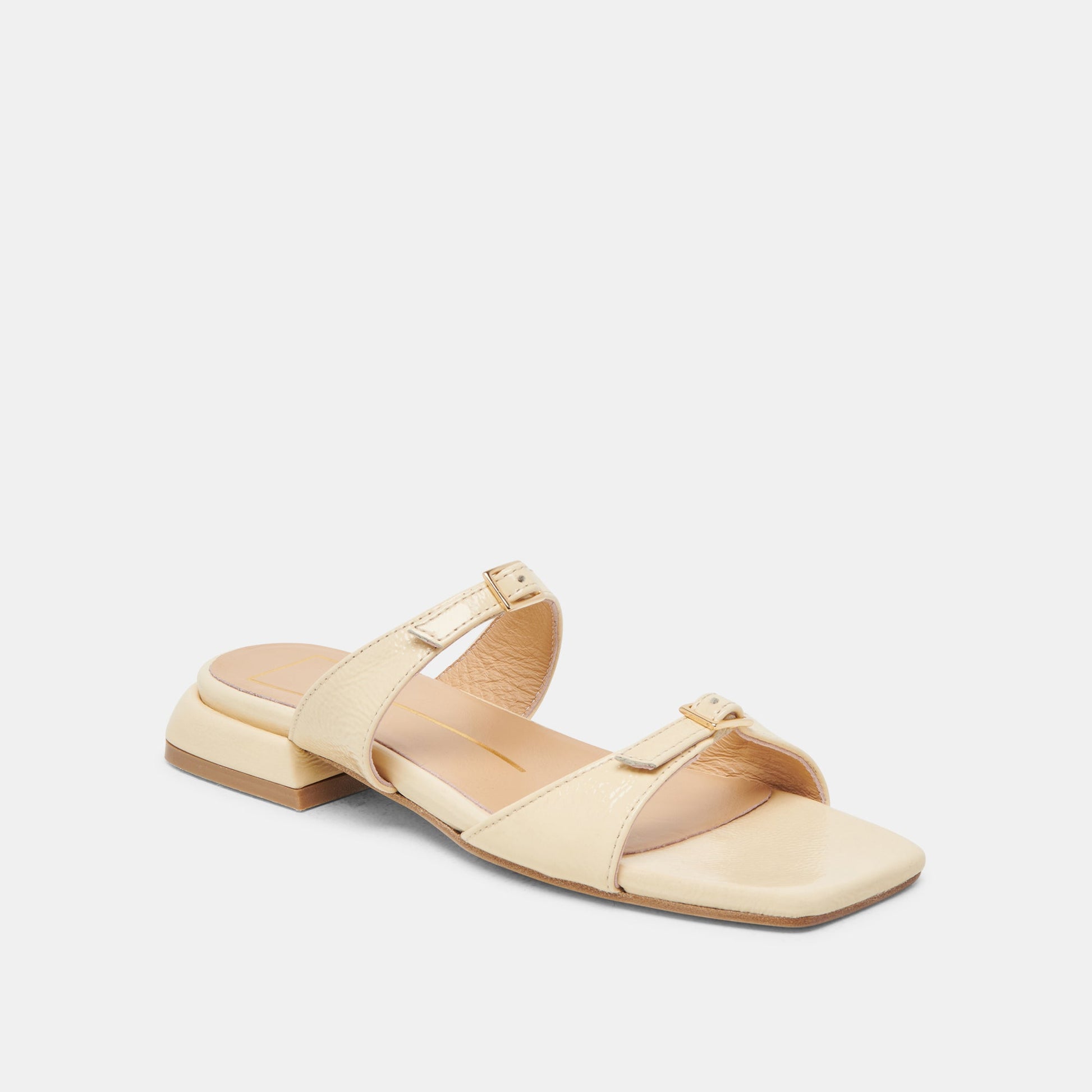 LAVERN SANDALS LIGHT YELLOW CRINKLE PATENT Dolce Vita