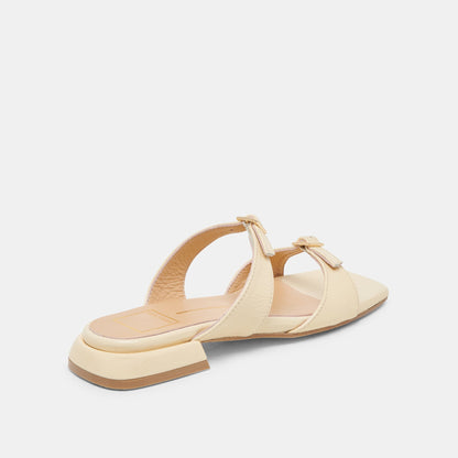 LAVERN SANDALS LIGHT YELLOW CRINKLE PATENT Dolce Vita