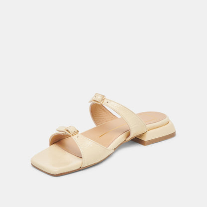 LAVERN SANDALS LIGHT YELLOW CRINKLE PATENT Dolce Vita