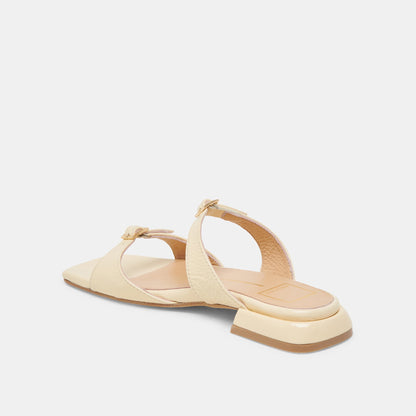 LAVERN SANDALS LIGHT YELLOW CRINKLE PATENT Dolce Vita