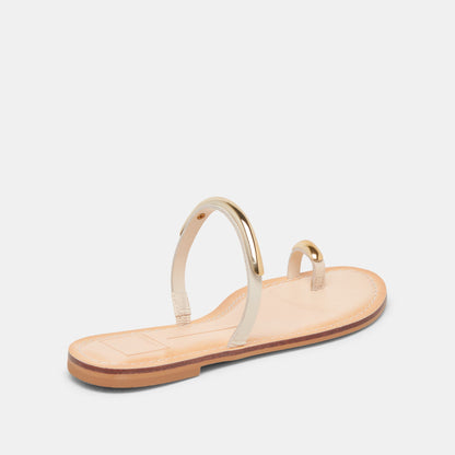 WINK WIDE SANDALS BONE LEATHER Dolce Vita