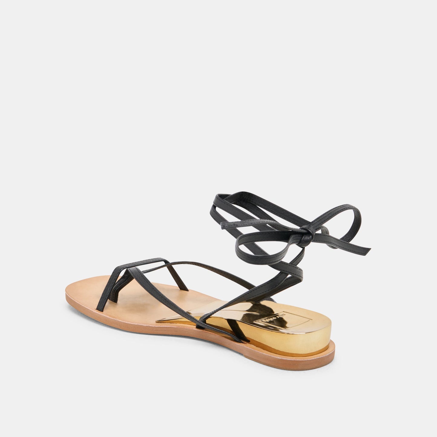 RUDIE SANDALS BLACK LEATHER Dolce Vita