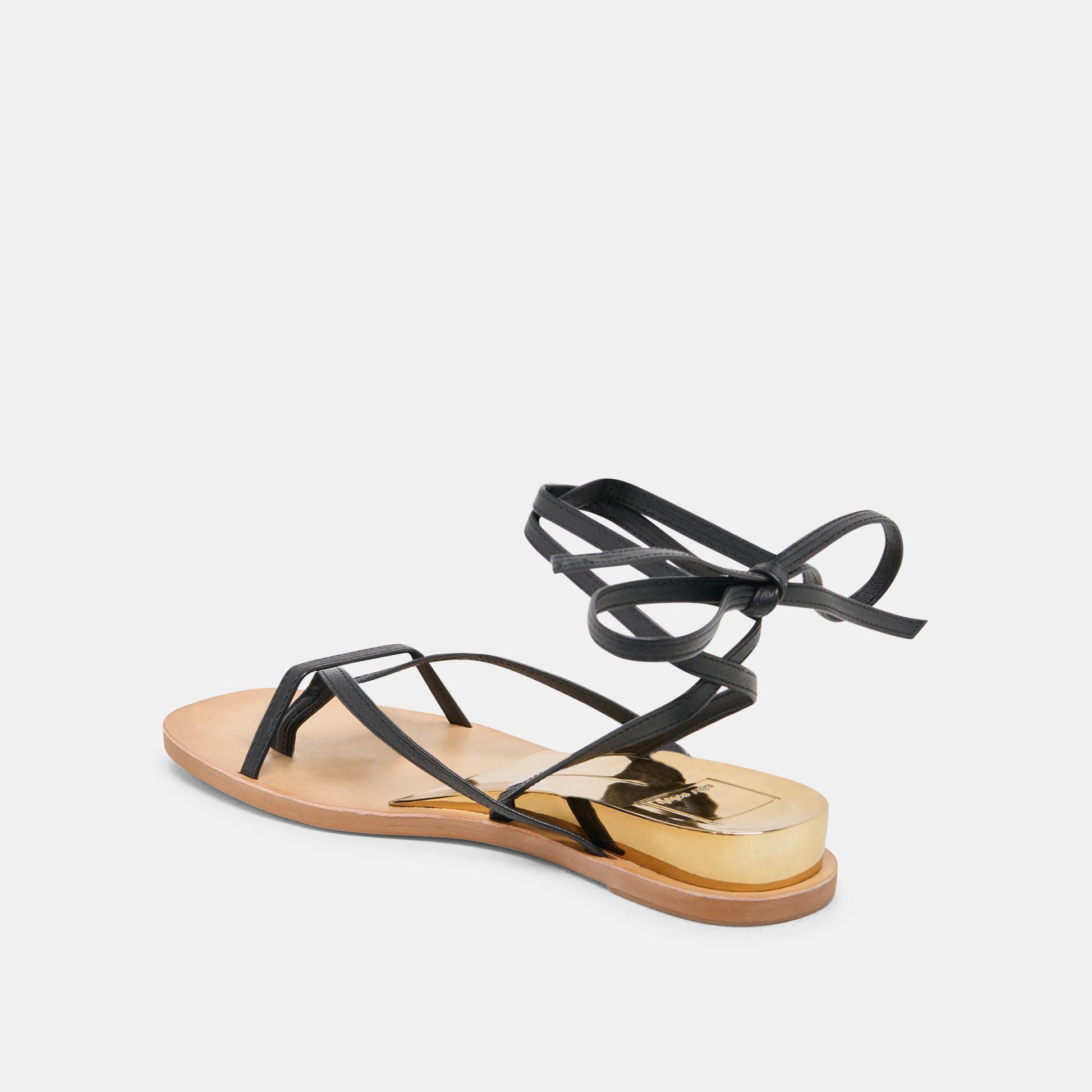 RUDIE SANDALS BLACK LEATHER Dolce Vita