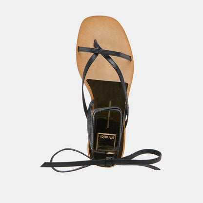 RUDIE SANDALS BLACK LEATHER Dolce Vita