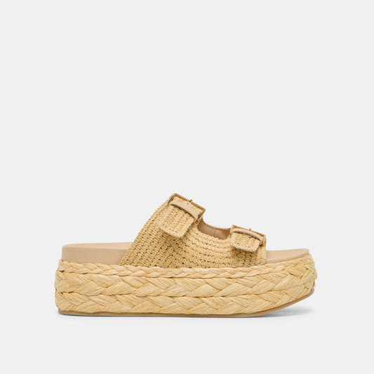 Falyn Lt Natural Woven Raffia Sandals Dolce Vita