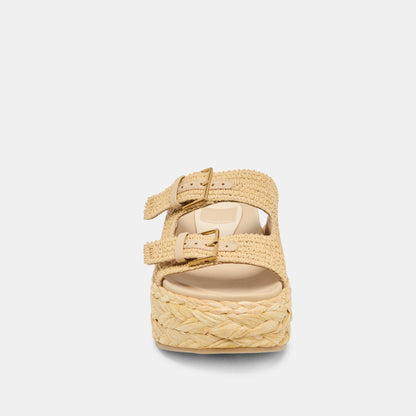 Falyn Lt Natural Woven Raffia Sandals Dolce Vita
