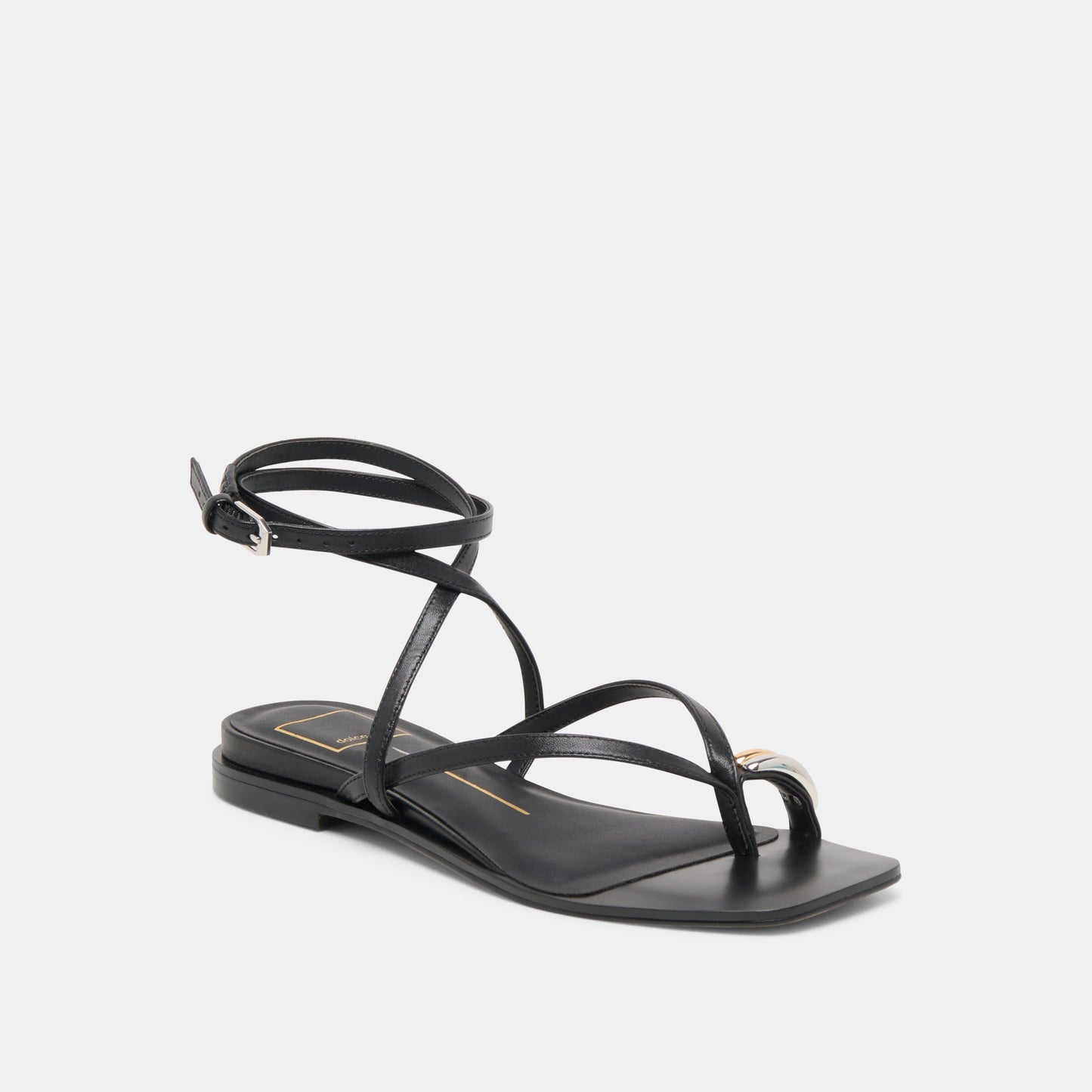 Tyrice Black Leather Sandals Dolce Vita
