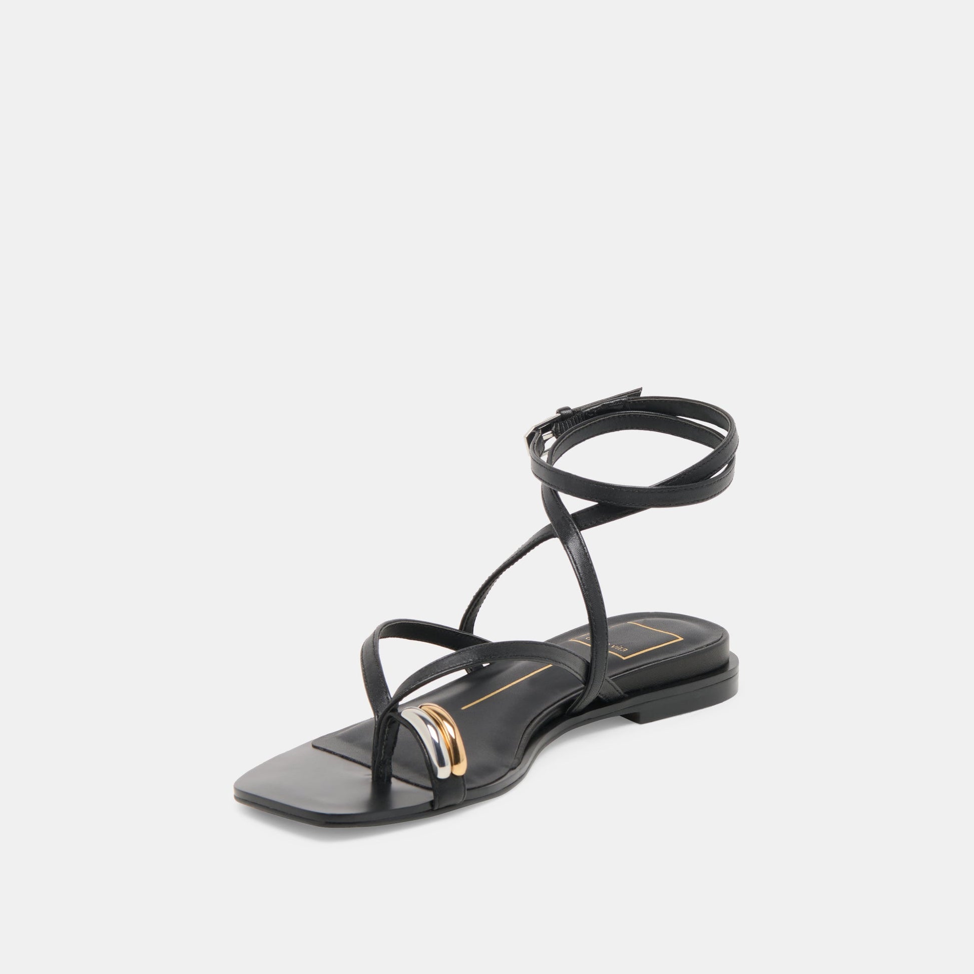 Tyrice Black Leather Sandals Dolce Vita