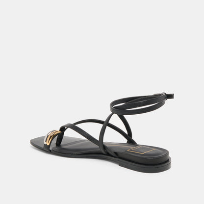 Tyrice Black Leather Sandals Dolce Vita