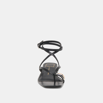 Tyrice Black Leather Sandals Dolce Vita