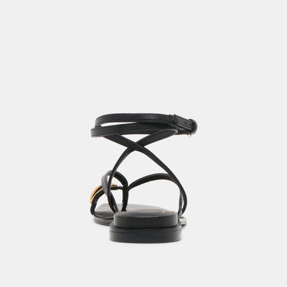 Tyrice Black Leather Sandals Dolce Vita