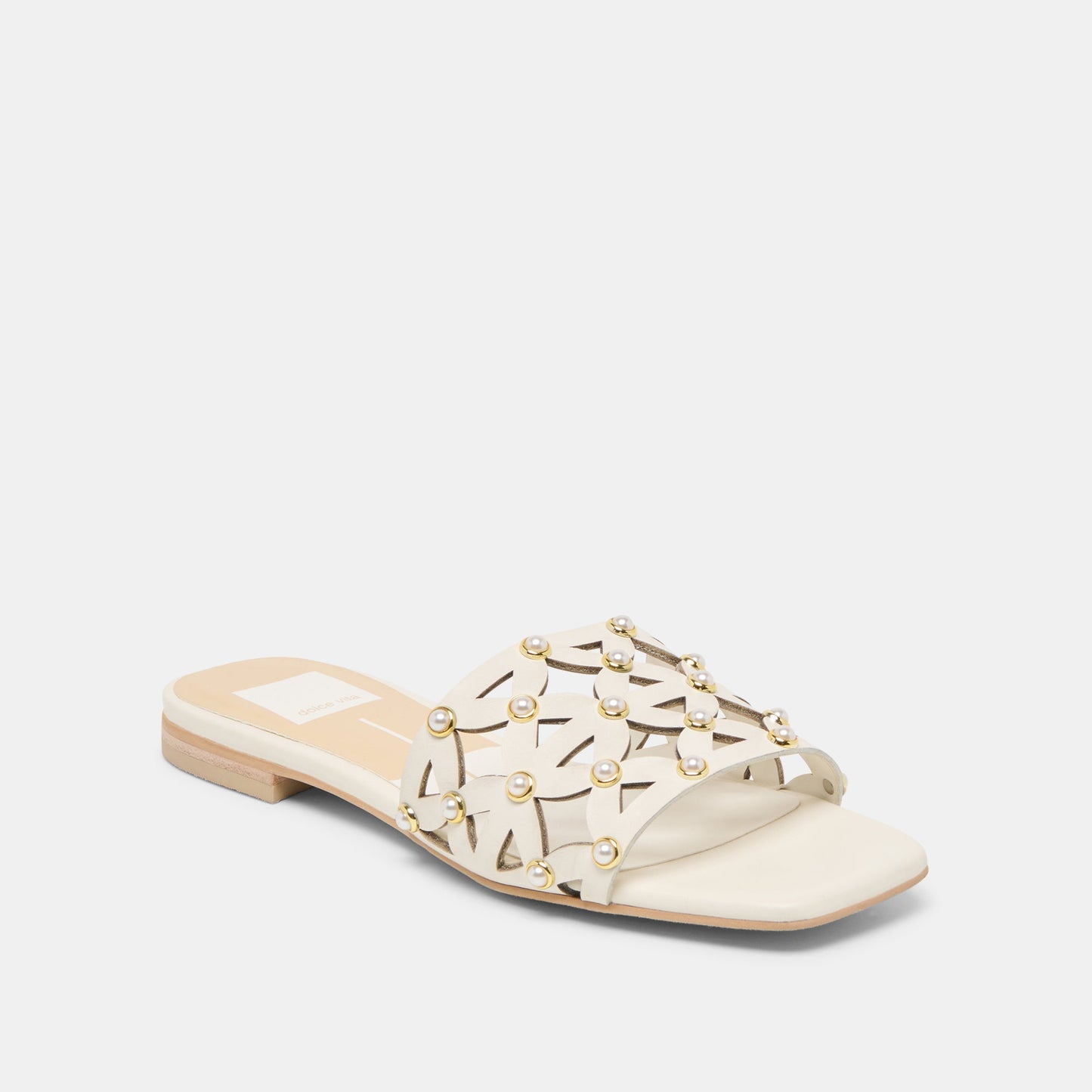 Berrit White Leather Sandals Dolce Vita