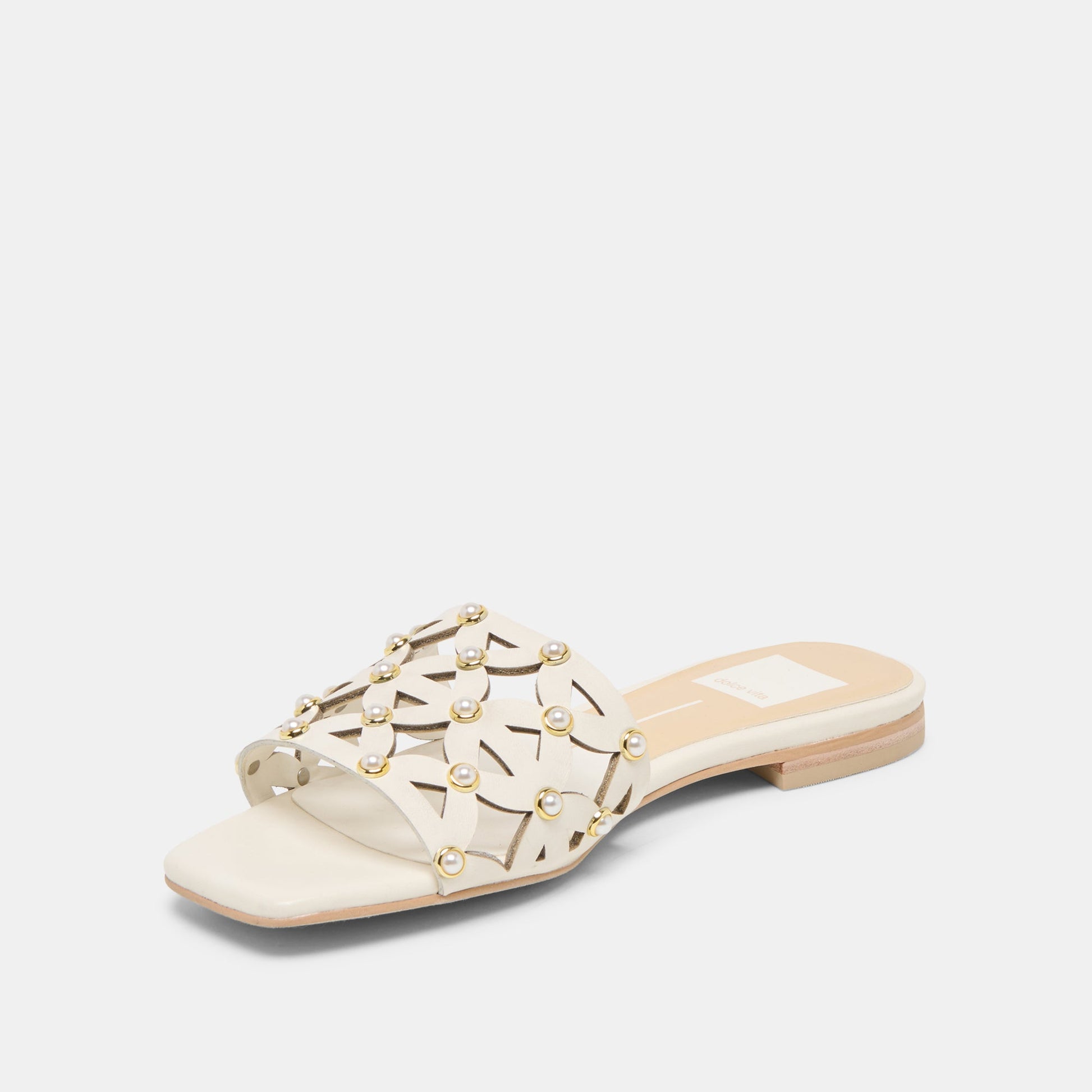 Berrit White Leather Sandals Dolce Vita