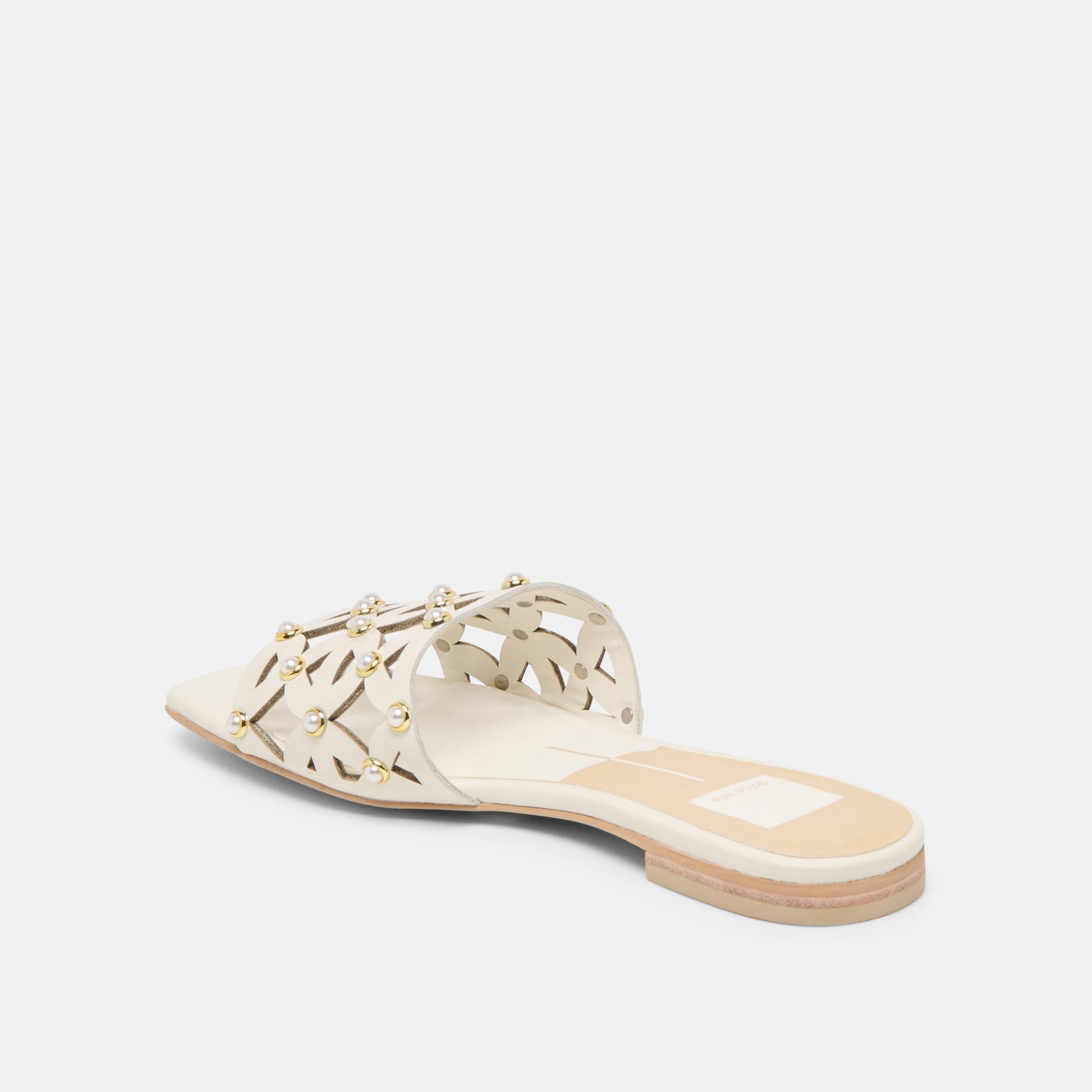 Berrit White Leather Sandals Dolce Vita