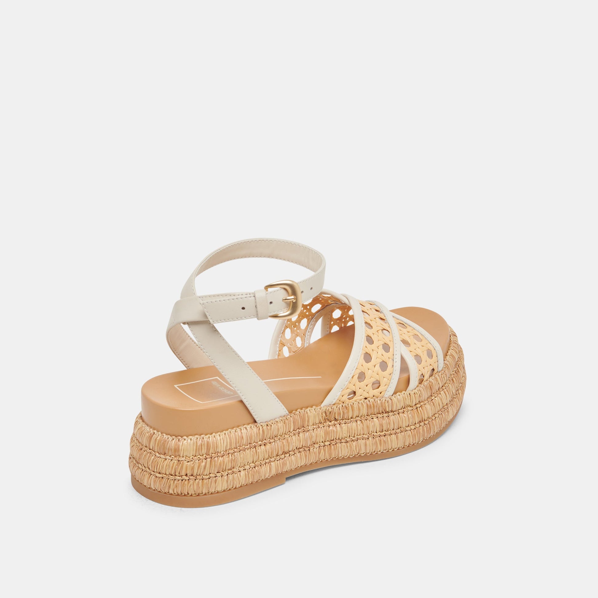 WRILEY SANDALS CREME WOVEN RAFFIA Dolce Vita