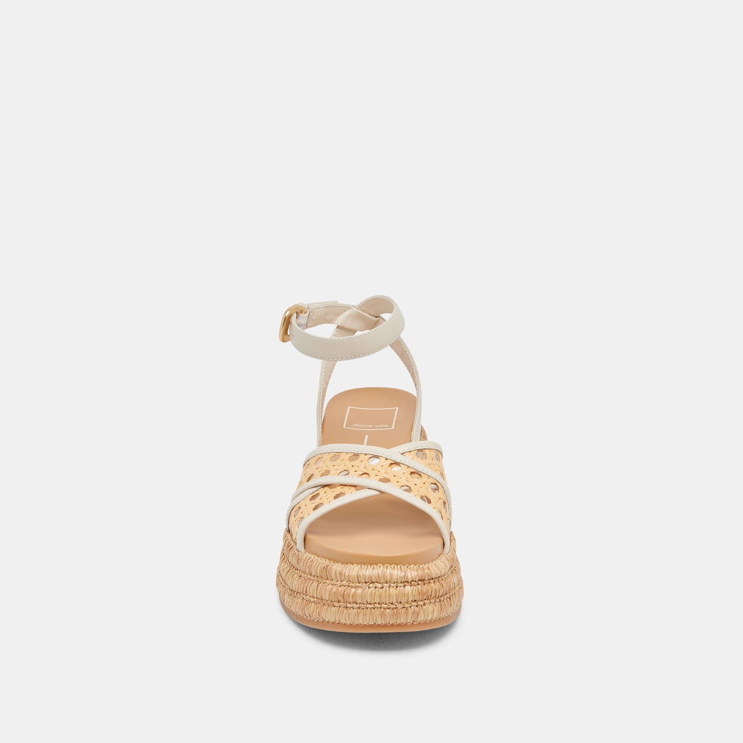 WRILEY SANDALS CREME WOVEN RAFFIA Dolce Vita