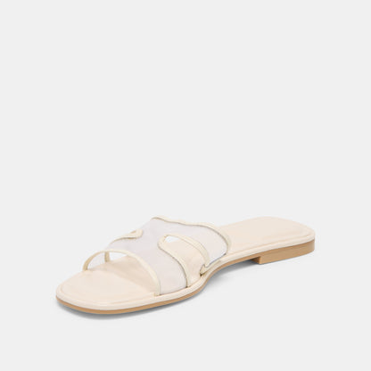 Flori Off White Mesh Sandals Dolce Vita