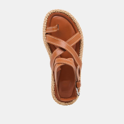 ROXIE SANDALS BROWN LEATHER Dolce Vita
