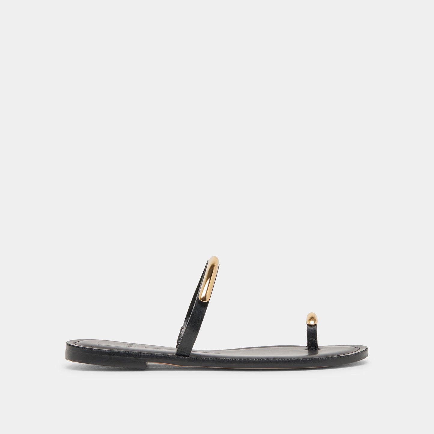WINK WIDE SANDALS BLACK LEATHER Dolce Vita