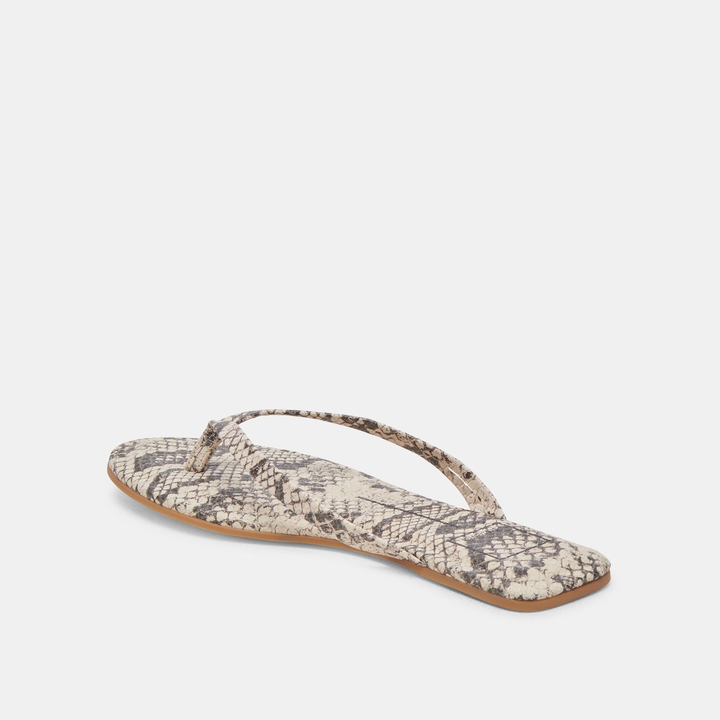 LAYNEY SANDALS BLACK WHITE EMBOSSED SNAKE Dolce Vita