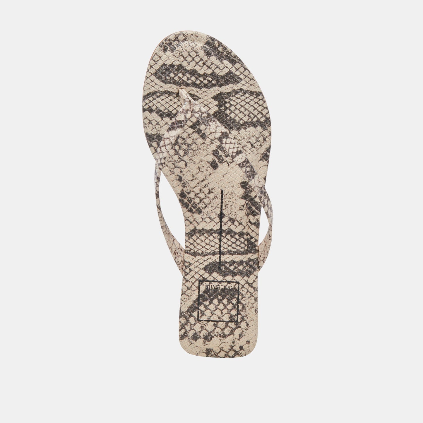 LAYNEY SANDALS BLACK WHITE EMBOSSED SNAKE Dolce Vita