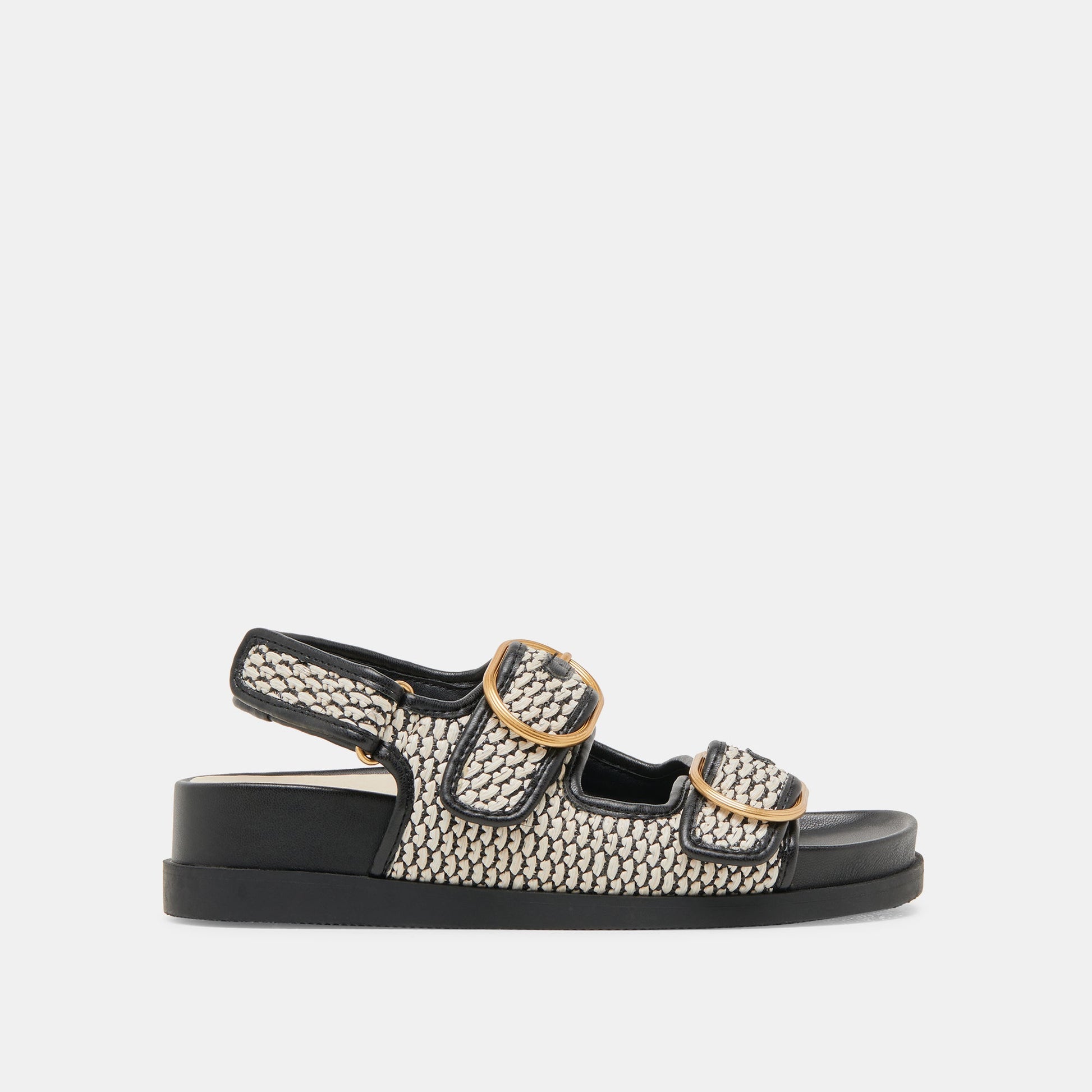 STARLA SANDALS BLACK NATURAL RAFFIA Dolce Vita