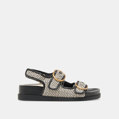 STARLA SANDALS BLACK NATURAL RAFFIA Dolce Vita