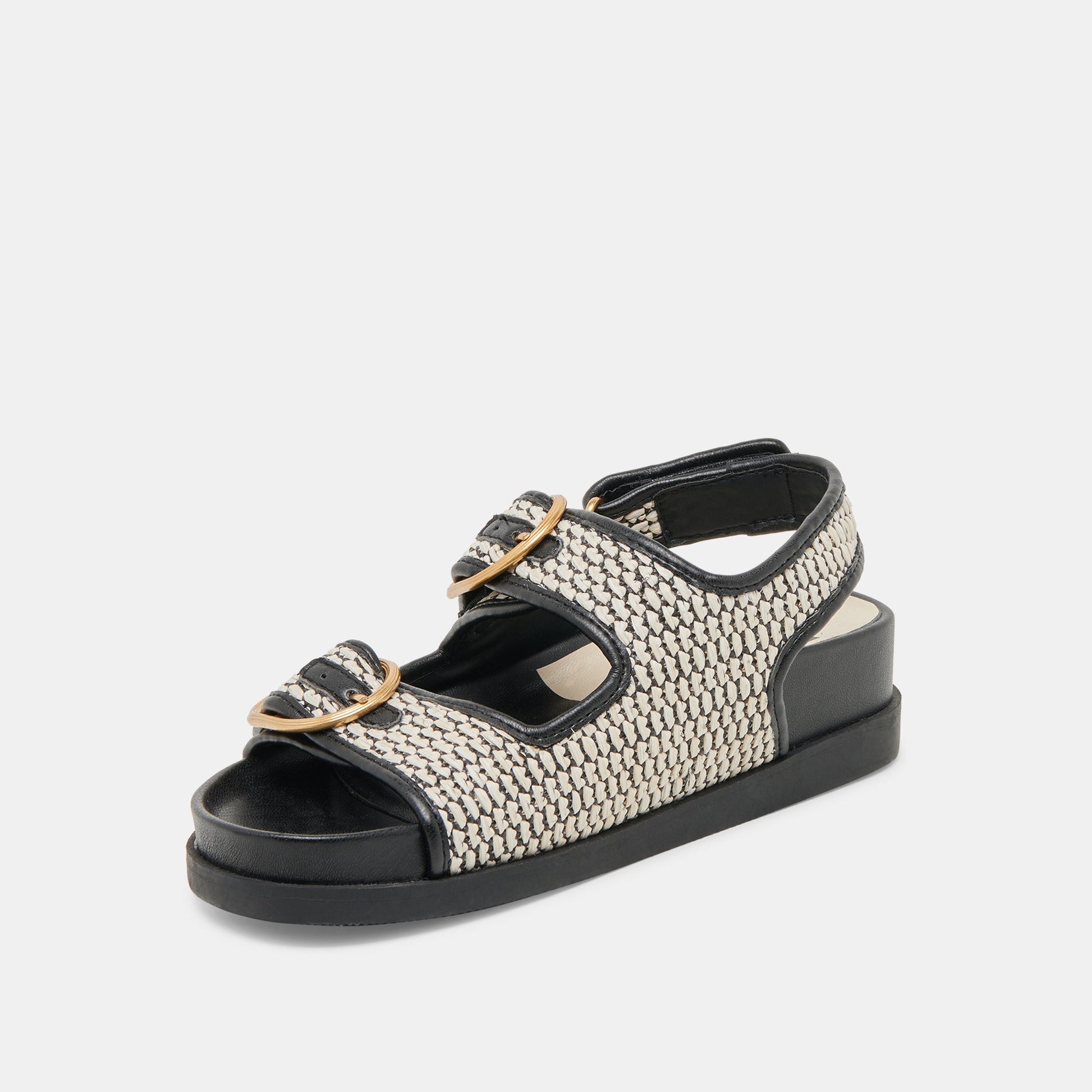 STARLA SANDALS BLACK NATURAL RAFFIA Dolce Vita