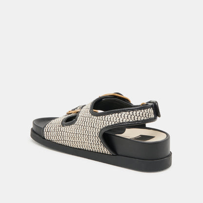 STARLA SANDALS BLACK NATURAL RAFFIA Dolce Vita
