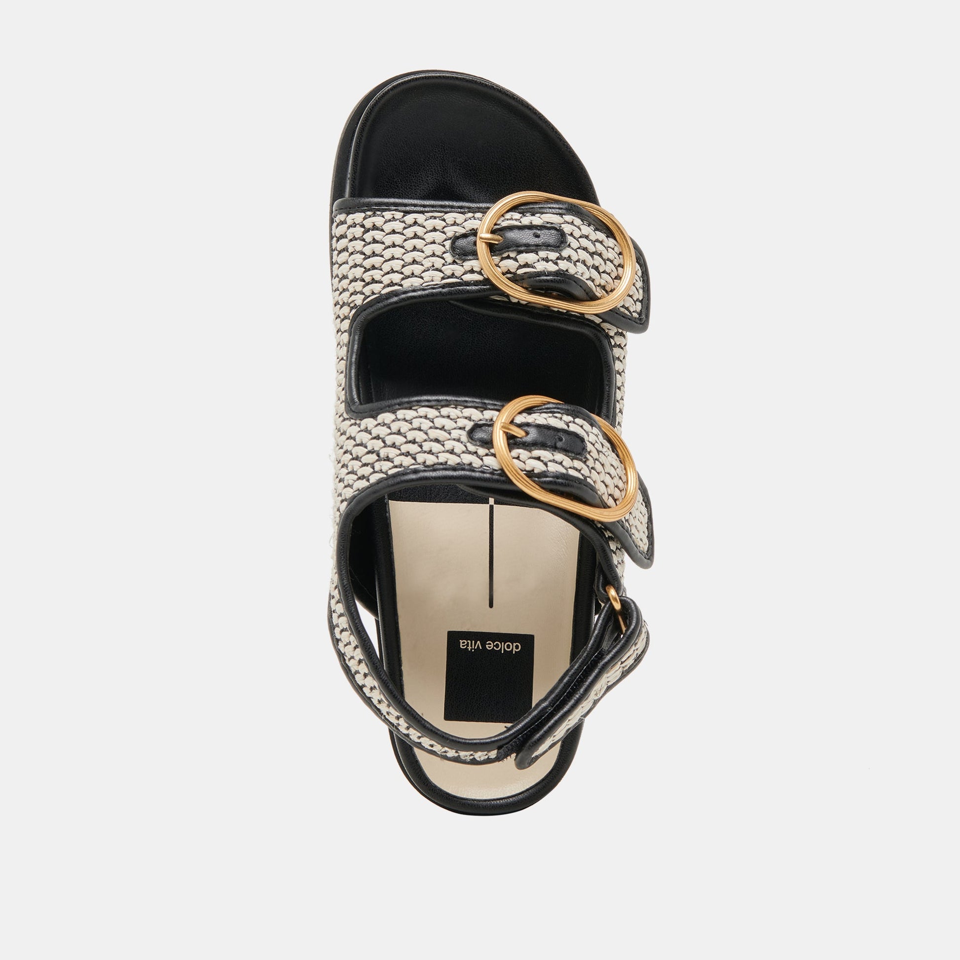 STARLA SANDALS BLACK NATURAL RAFFIA Dolce Vita