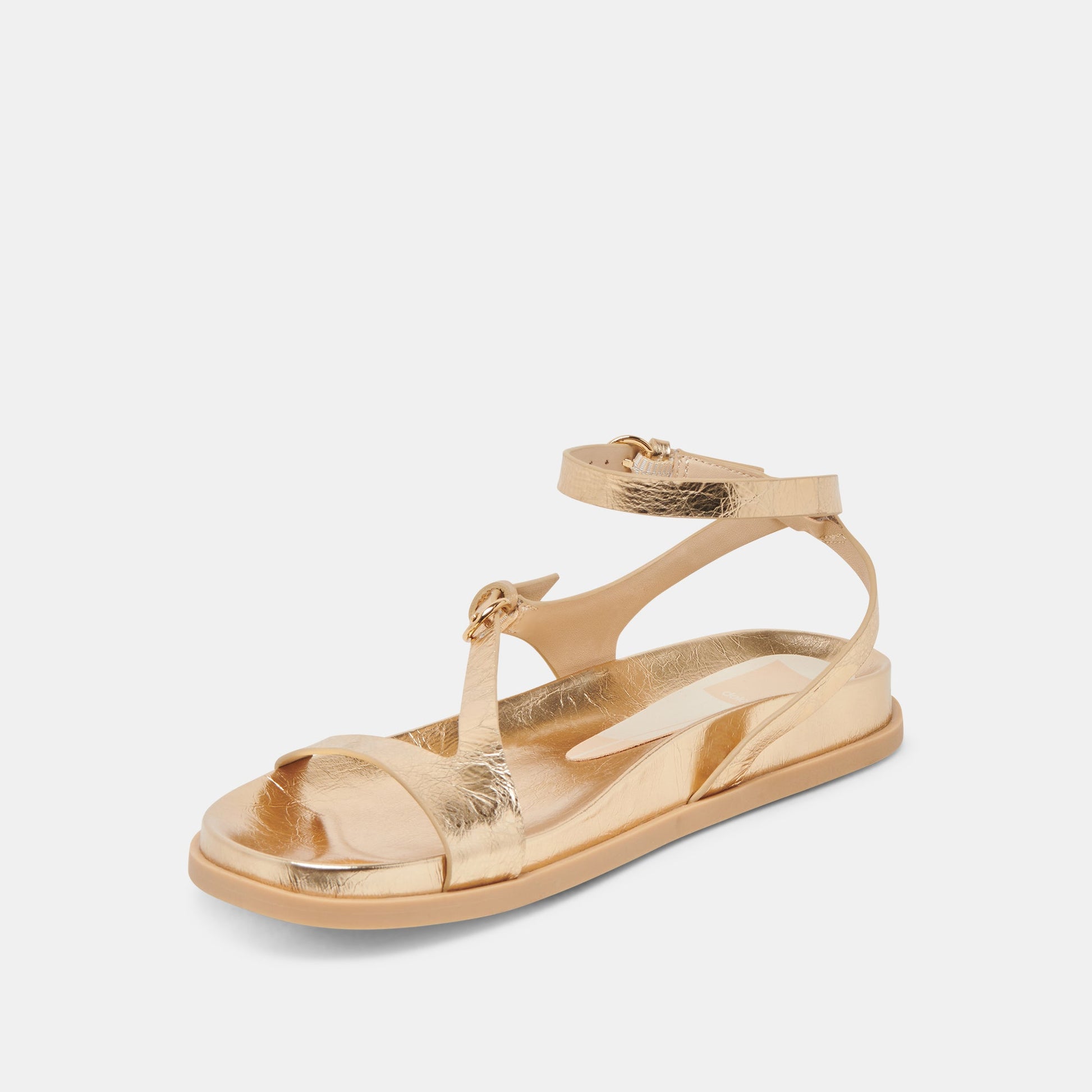 DARLIS SANDALS GOLD DISTRESSED LEATHER Dolce Vita