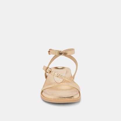 DARLIS SANDALS GOLD DISTRESSED LEATHER Dolce Vita