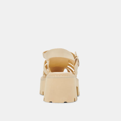 LASLY TONAL SANDALS LIGHT YELLOW LEATHER Dolce Vita