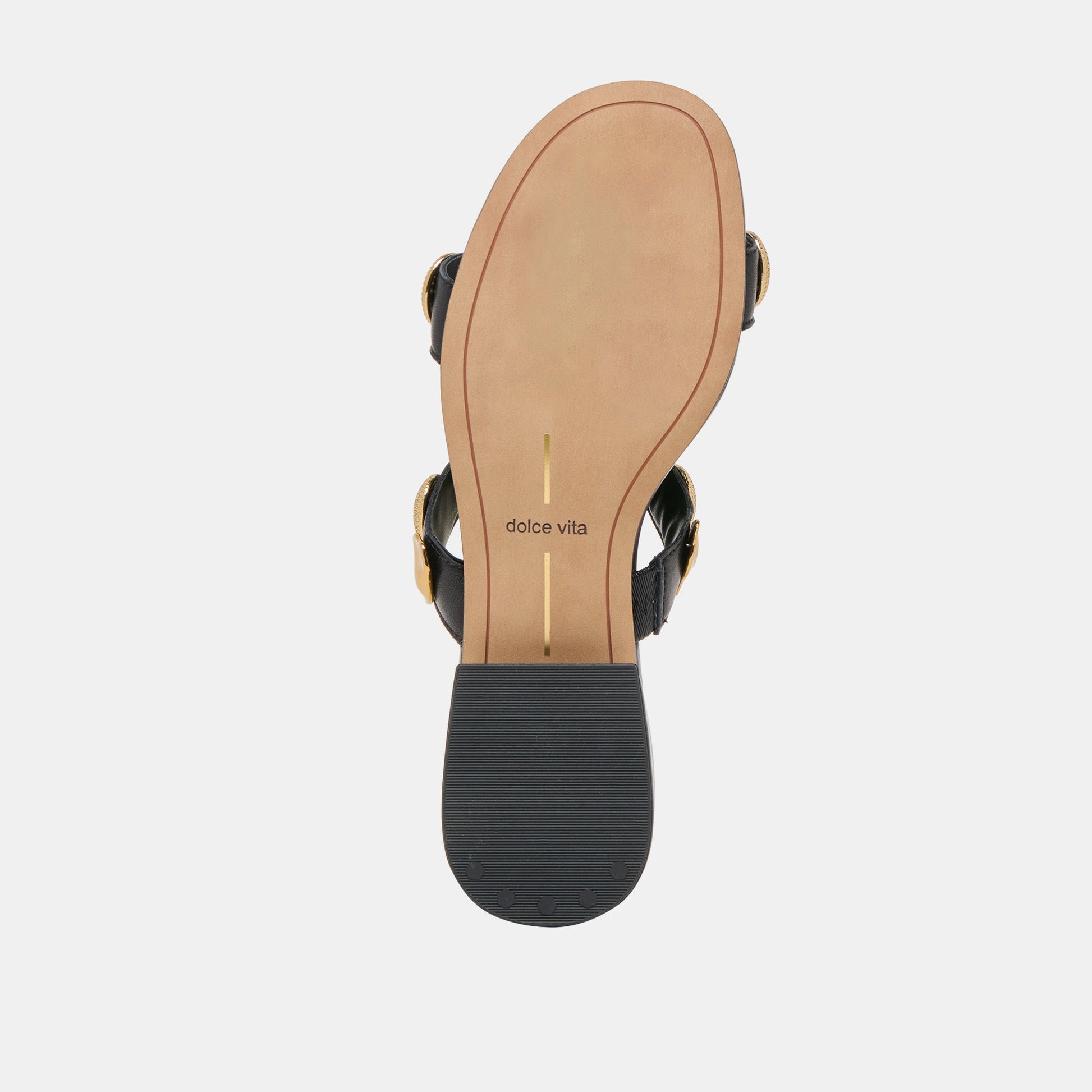 Farrow Black Leather Sandals Dolce Vita