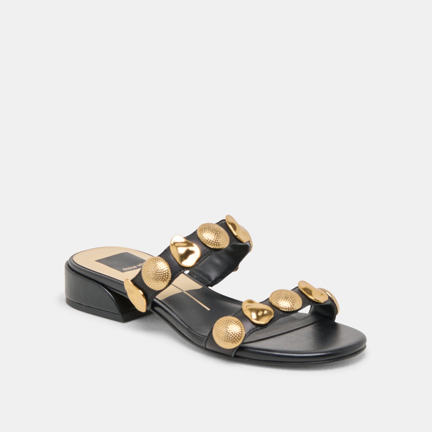 Farrow Black Leather Sandals Dolce Vita