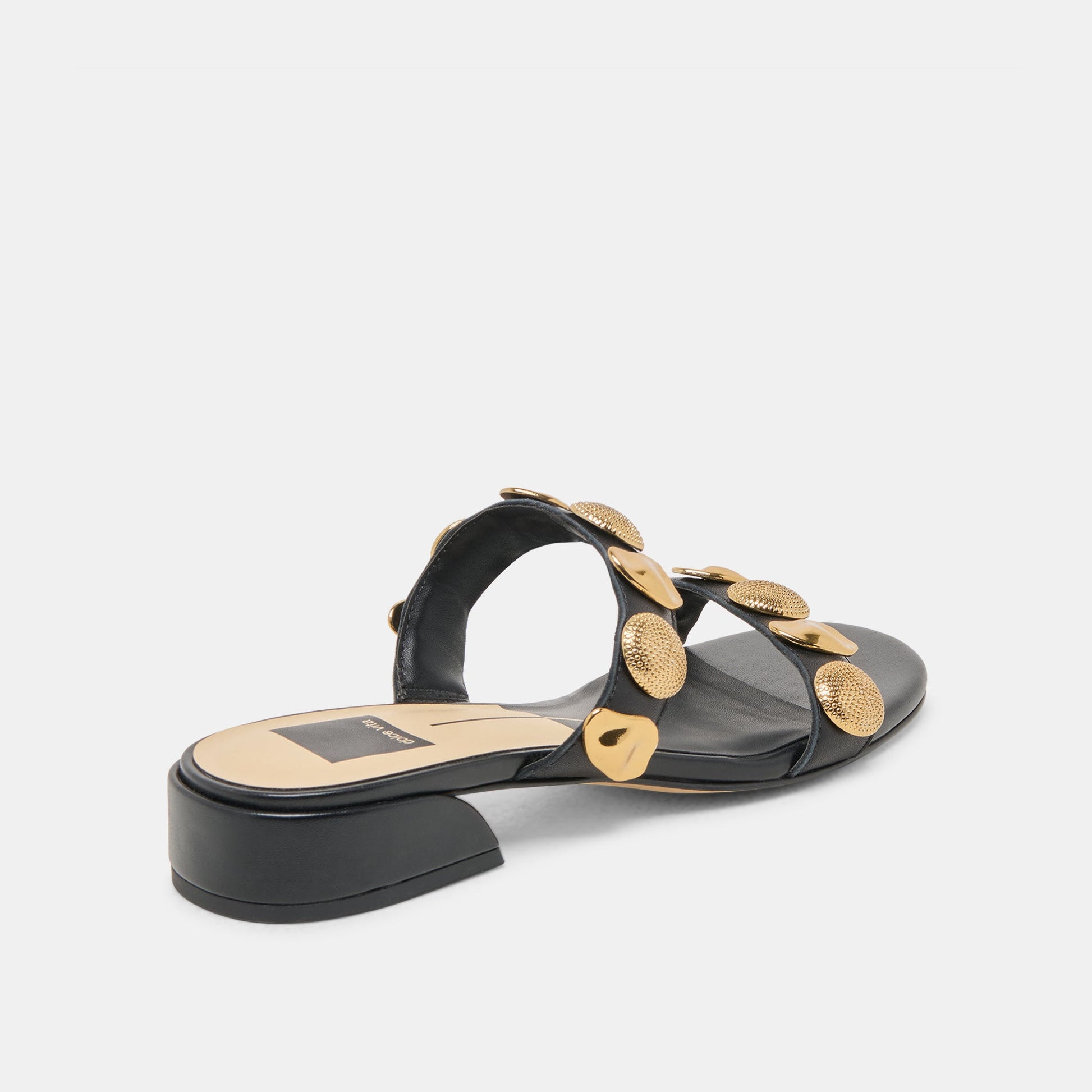 Farrow Black Leather Sandals Dolce Vita