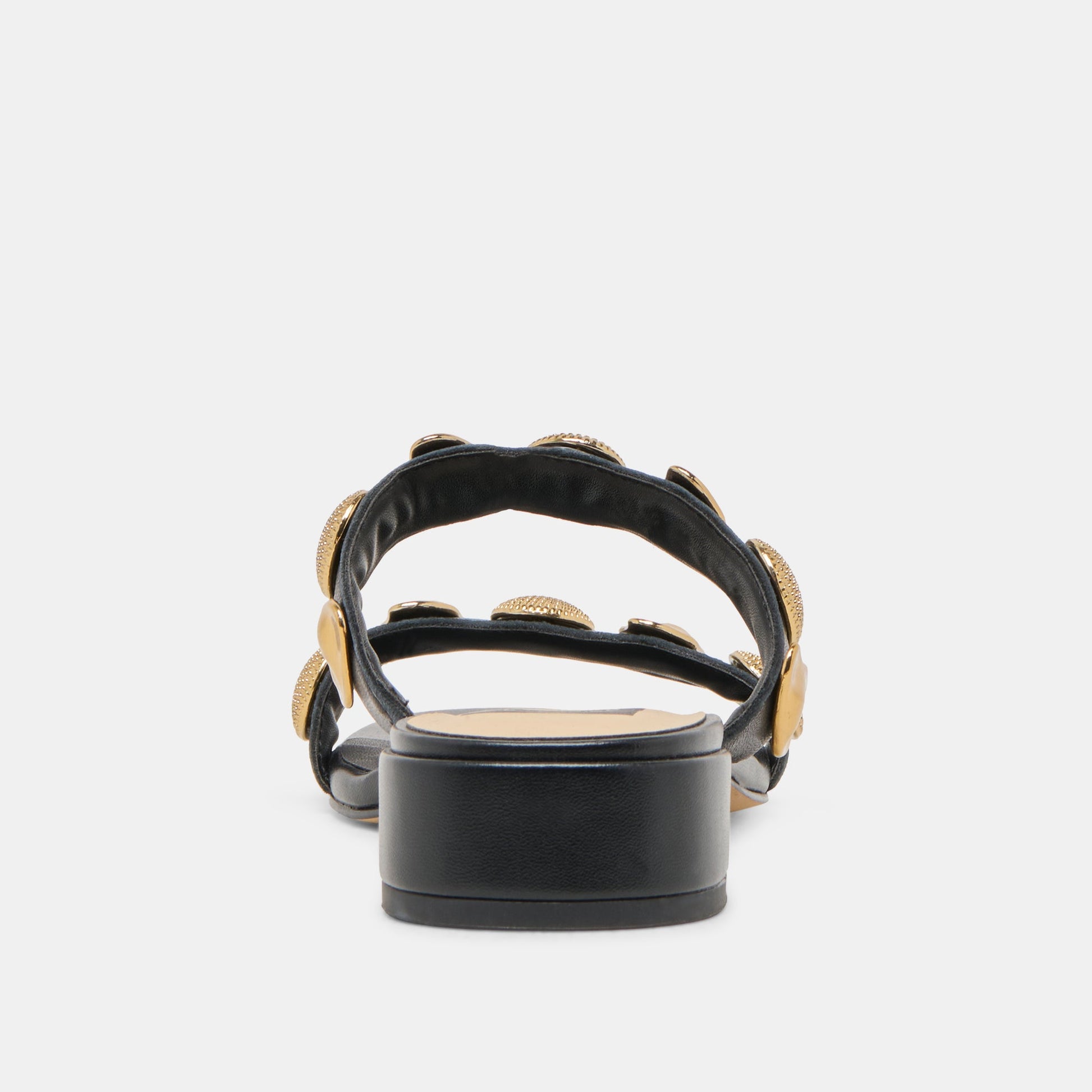 Farrow Black Leather Sandals Dolce Vita