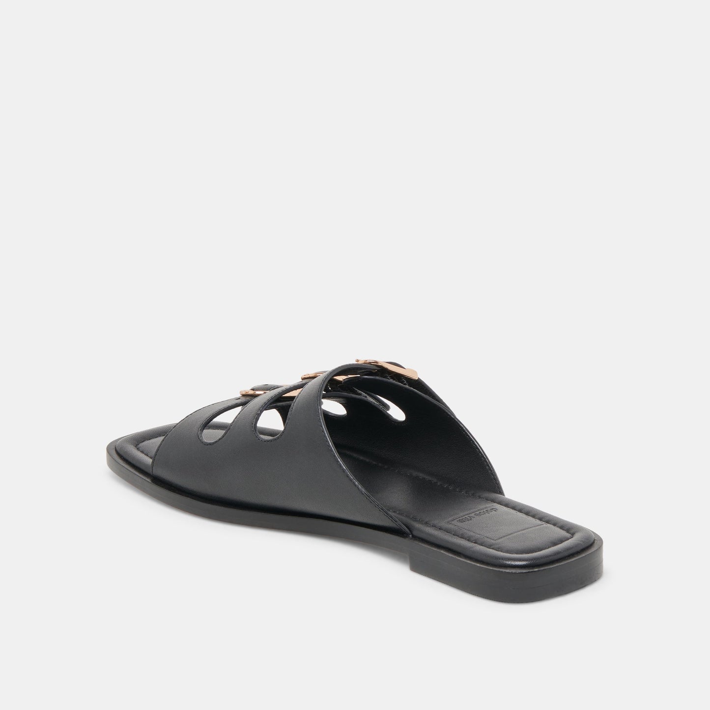 Fin Black Leather Sandals Dolce Vita