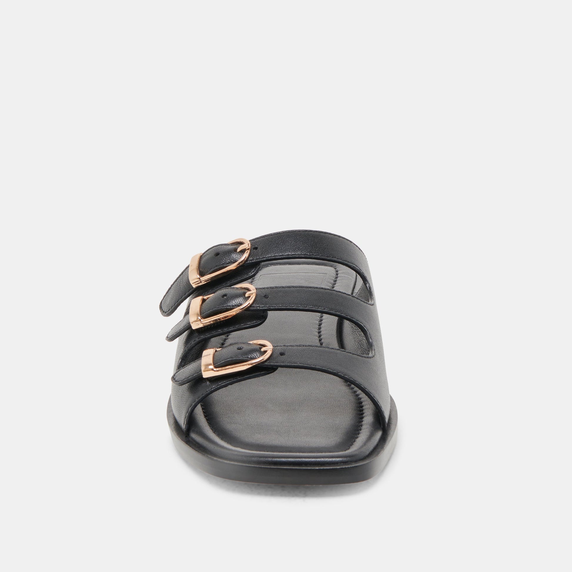 Fin Black Leather Sandals Dolce Vita
