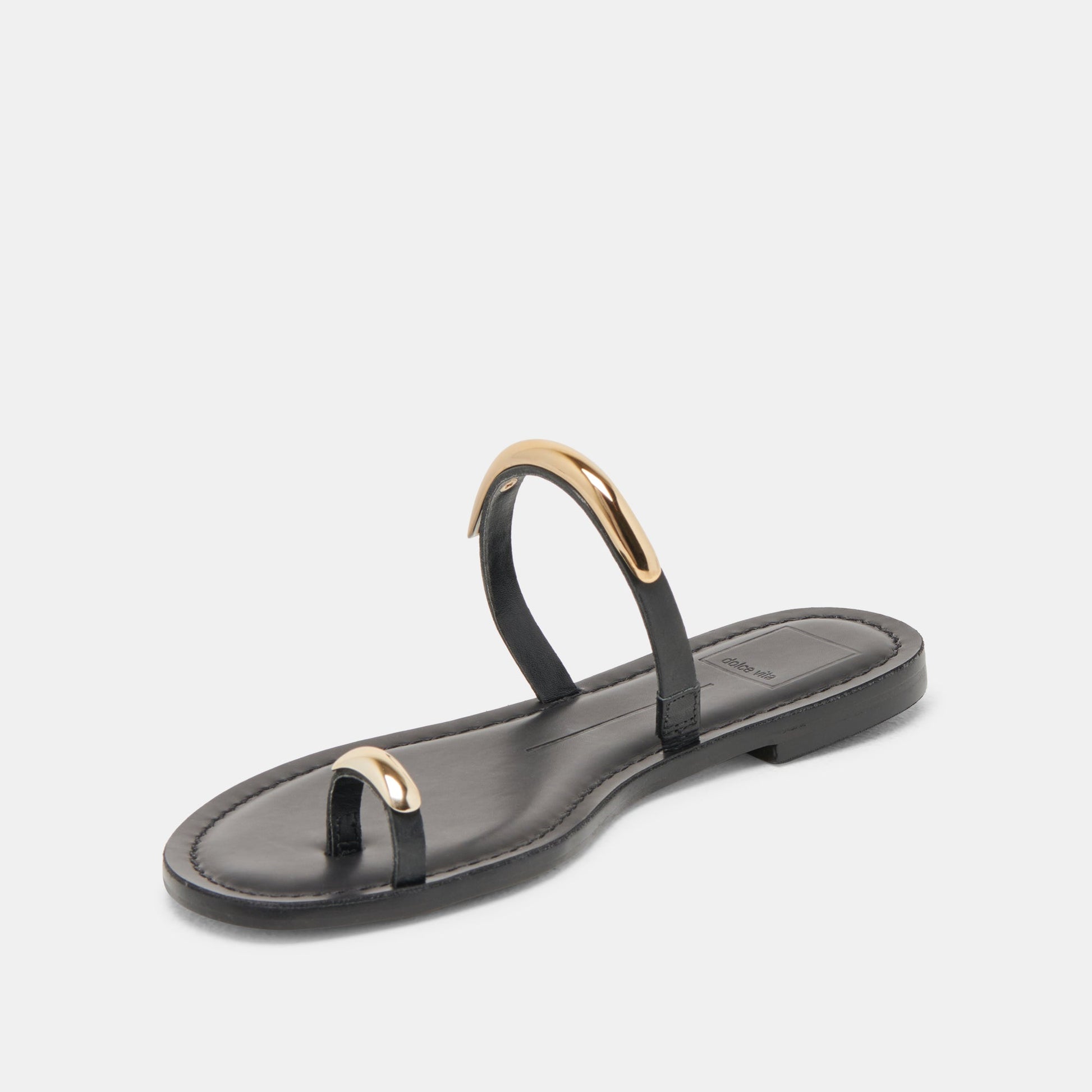 WINK SANDALS BLACK LEATHER Dolce Vita