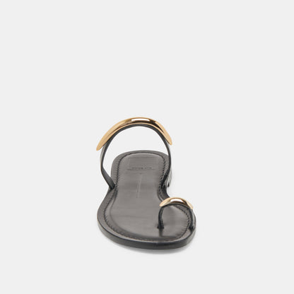 WINK SANDALS BLACK LEATHER Dolce Vita