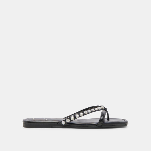 LUCCA PEARL SANDALS BLACK PEARLS Dolce Vita