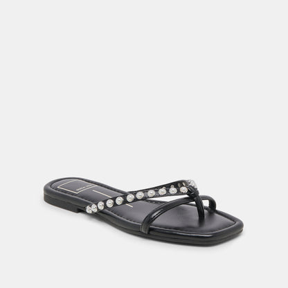LUCCA PEARL SANDALS BLACK PEARLS Dolce Vita