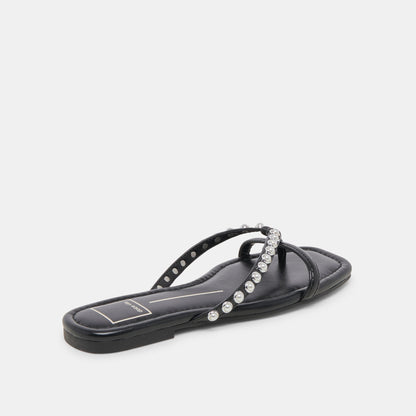 LUCCA PEARL SANDALS BLACK PEARLS Dolce Vita